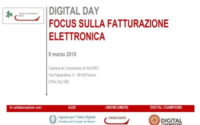 Nuoro, Digital Day sulla Fatturazione Elettronica