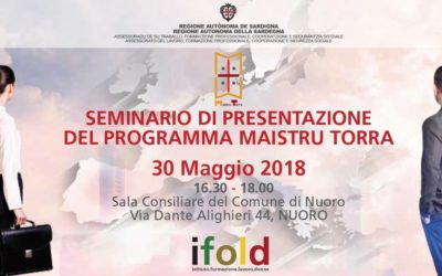 Seminario informativo sul programma “Maistru Torra” – 30 maggio Nuoro