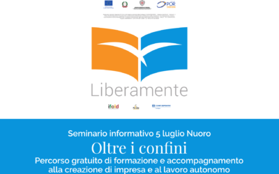 Nuoro: il 5 luglio seminario di presentazione del corso gratuito sull’autoimprenditorialità “Oltre i Confini”