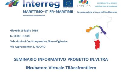 Seminario informativo del Progetto IN.VI.TRA. – Nuoro, 19 luglio