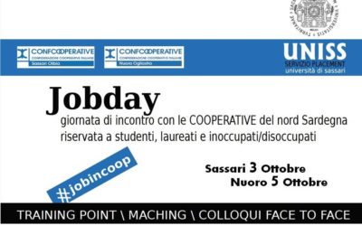 JOB DAY 2018 – Confcooperative e UNISS. Aperte le iscrizioni!