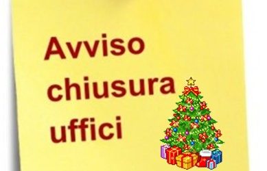 Chiusura uffici | festività natalizie 2019