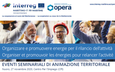 Progetto O.P.E.R.A. | Evento di animazione territoriale | Nuoro, 27 novembre 2020