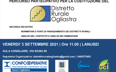 2° INCONTRO DI ANIMAZIONE TERRITORIALE DEL DISTRETTO RURALE OGLIASTRA | LANUSEI, 3 SETTEMBRE