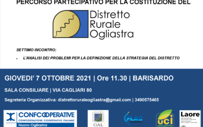 7° INCONTRO DI ANIMAZIONE TERRITORIALE DEL DISTRETTO RURALE OGLIASTRA -BARISARDO, 7 OTTOBRE