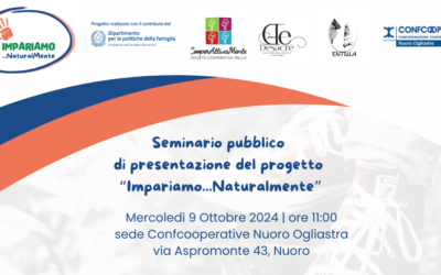 Mercoledì 9 Ottobre 2024 – Progetto “Impariamo… NaturalMente” – Evento di presentazione